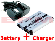 1000mAh GB-10 Replacement Battery + Charger for General Imaging GE E1045W E1055W E1255W E1276W E1480W G3WP G5WP J1250 J1455 J1456W Digital Cameras