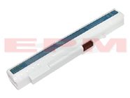 UM08A72 UM08A73 UM08A74 6-Cell 4800mAh Acer Aspire One A110 A110L A150L A150X Weiss A150 Replacement Netbook Battery (White - 90D WRNTY)